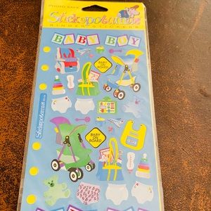 Baby 👶 Boy Binder Stickers NWT